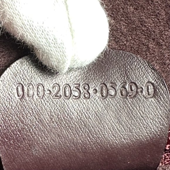 Gucci domed top red grey & burgundy python leather satchel - Picture 14 of 15